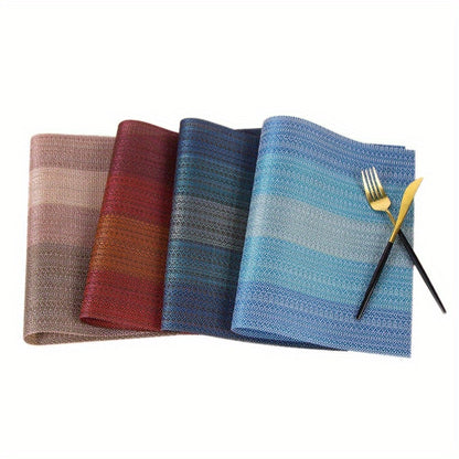 12x18 Inch Heatproof PVC Placemats Set of 6 with Triple Guard Technology Scratch Resistant Non Slip and Fire Resistant Scandinavian Minimalist Table Mats for Dining Tables Vases and Centerpieces Trimmable Size Easy to Wipe Clean