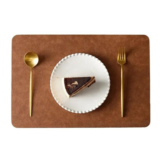 Placemats 2packs Pattern Faux Leather Placemats for Kitchen Table Indoor\u002FOutdoor Washable Placemat Wipeable Dining Table Mats