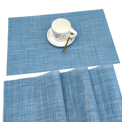 Set of 8 2202C Dual-Color Decor Series Teslin Placemats