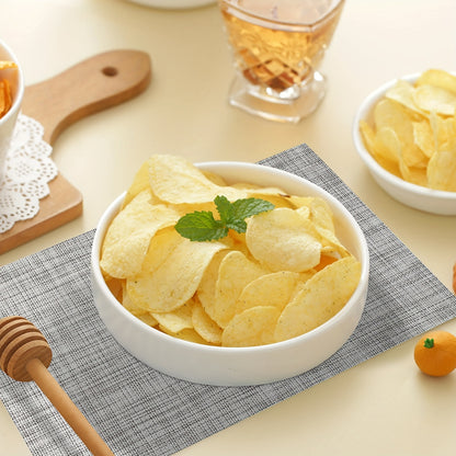 Set of 8 2202C Dual-Color Decor Series Teslin Placemats