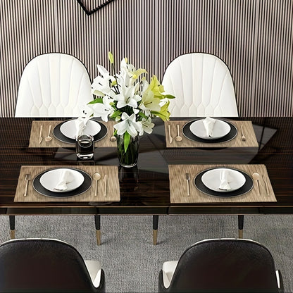 Set of 8 2202C Dual-Color Decor Series Teslin Placemats