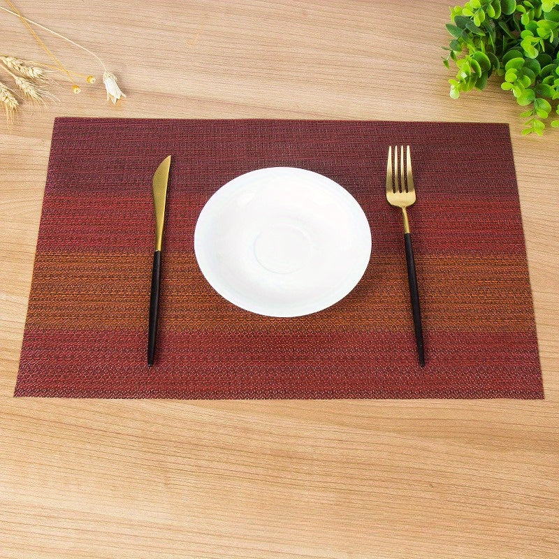 12x18 Inch Heatproof PVC Placemats Set of 6 with Triple Guard Technology Scratch Resistant Non Slip and Fire Resistant Scandinavian Minimalist Table Mats for Dining Tables Vases and Centerpieces Trimmable Size Easy to Wipe Clean
