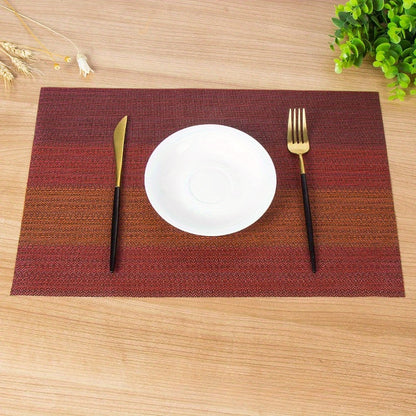 12x18 Inch Heatproof PVC Placemats Set of 6 with Triple Guard Technology Scratch Resistant Non Slip and Fire Resistant Scandinavian Minimalist Table Mats for Dining Tables Vases and Centerpieces Trimmable Size Easy to Wipe Clean