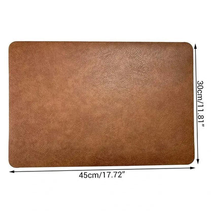 Placemats 2packs Pattern Faux Leather Placemats for Kitchen Table Indoor\u002FOutdoor Washable Placemat Wipeable Dining Table Mats