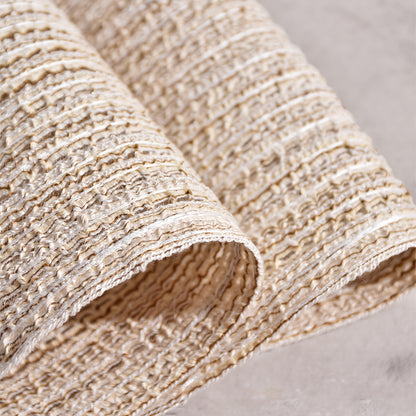 4\u002F6pcs Oval Yarn Placemats, Washable Table Mats, Polyester 100.00, Hand-Woven Dining Decor, 100% Polyester Tabletop Pads