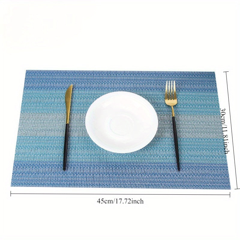 12x18 Inch Heatproof PVC Placemats Set of 6 with Triple Guard Technology Scratch Resistant Non Slip and Fire Resistant Scandinavian Minimalist Table Mats for Dining Tables Vases and Centerpieces Trimmable Size Easy to Wipe Clean